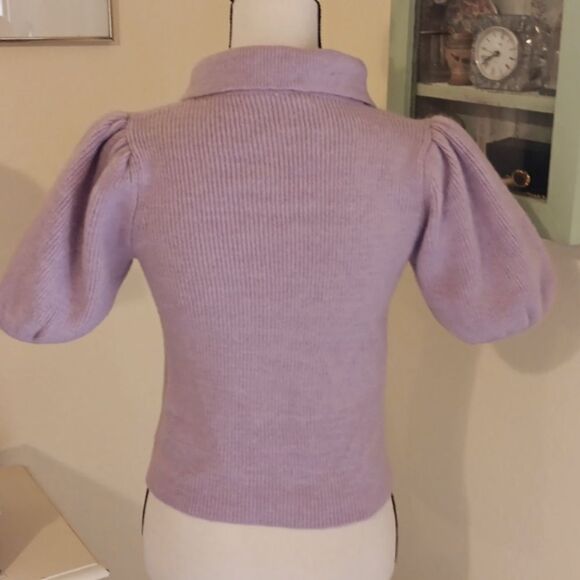 Nasty Gal Puff Sleeve Sweater. Soft Girl, Twee, Light Academic - Picture 6 of 10